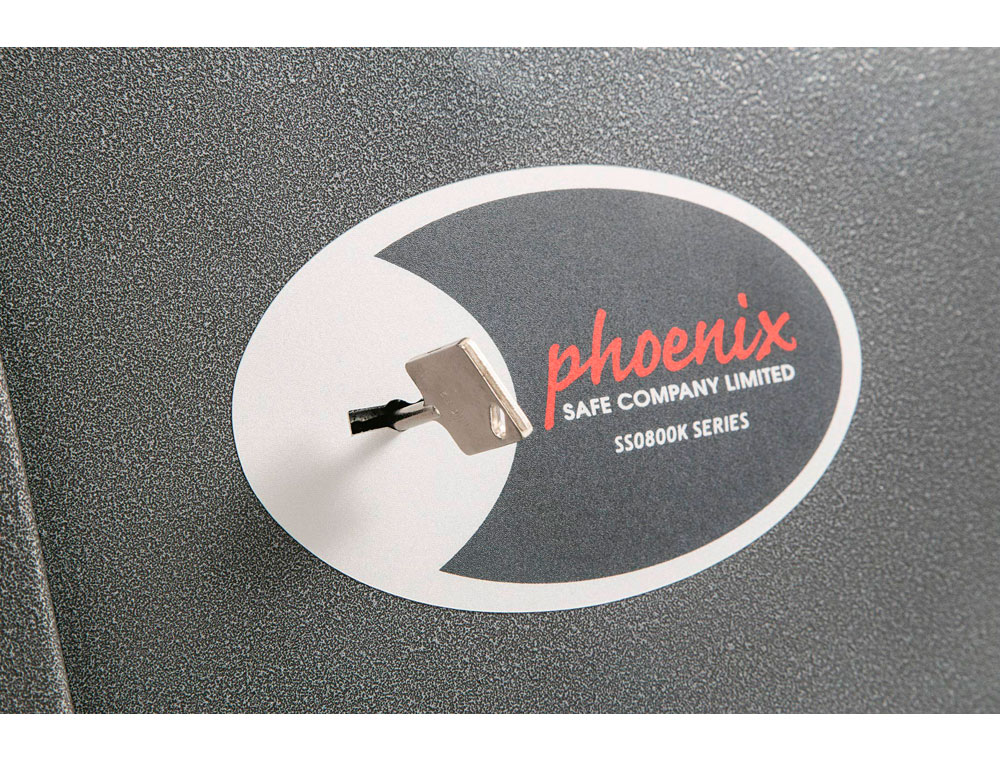 COFFRE-FORT PHOENIX SECURITE VELA HOME & OFFICE SS0802K    TAILLE 2 SERRURE A CLE        COLORIS GRIS FONCE