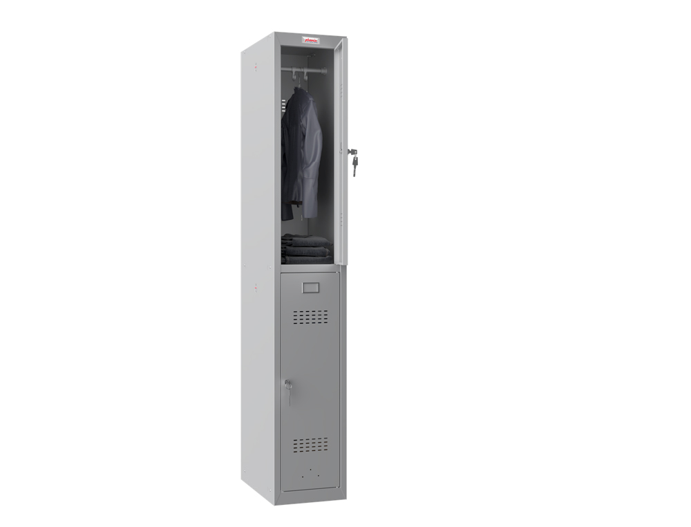 CASIER PERSONNEL PHOENIX SERIE PL PL1230GGK SERRURE A CLE COLORIS GRIS