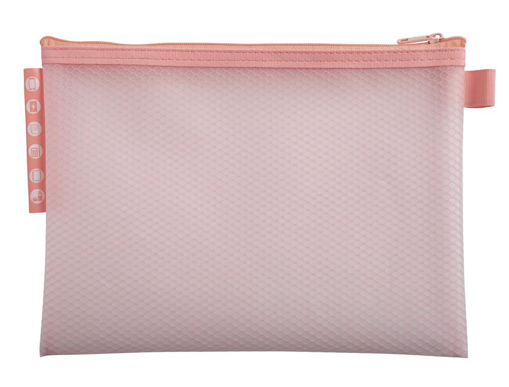 POCHETTE ZIP EXACOMPTA EVA A5 CHROMALINE COLORIS PASTEL     ASSORTIS
