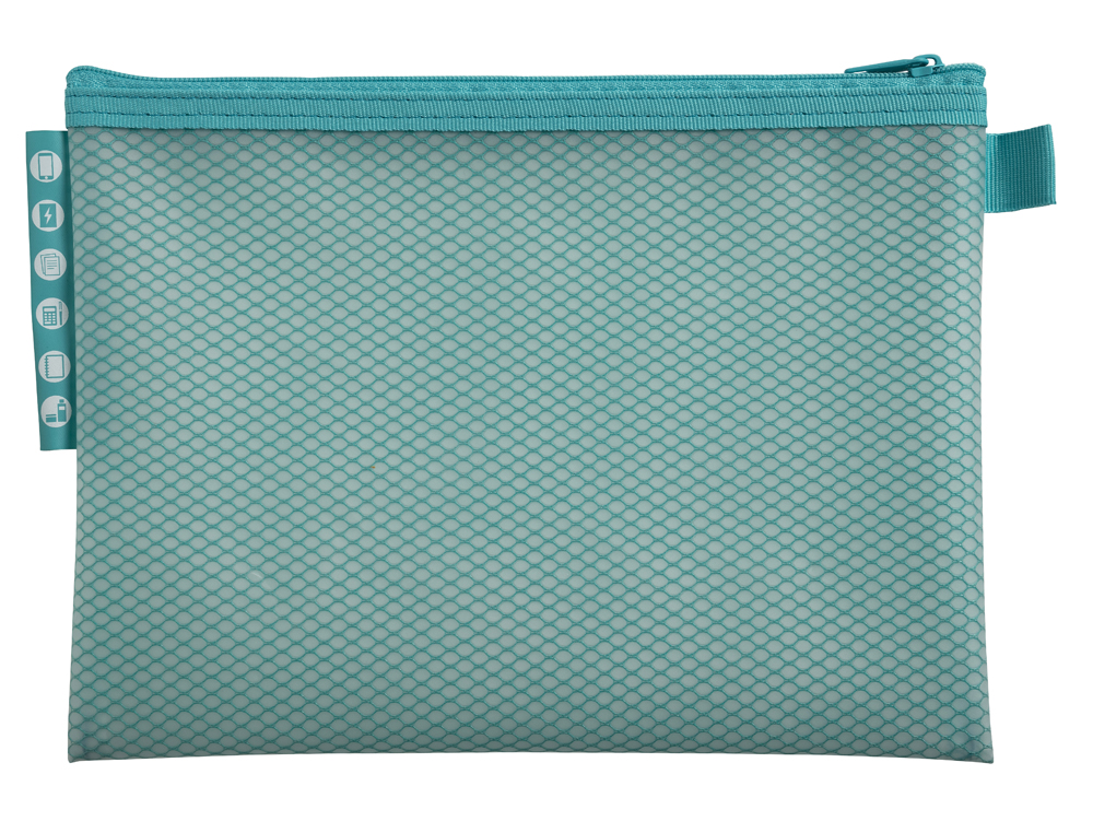 POCHETTE ZIP EXACOMPTA EVA A5 CHROMALINE COLORIS PASTEL     ASSORTIS