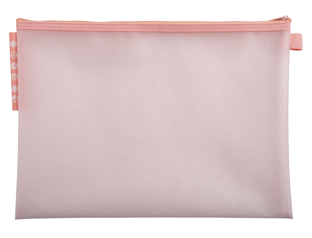 POCHETTE ZIP EXACOMPTA EVA A4 CHROMALINE COLORIS PASTEL     ASSORTIS