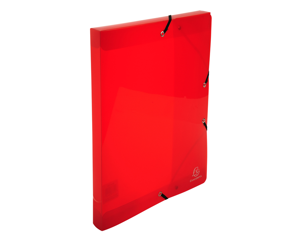 BOITE CLASSEUR EXACOMPTA A4 PP CRYSTAL COLOURS FERMETURE  ELASTIQUE DOS 25MM COLORIS    ASSORTIS