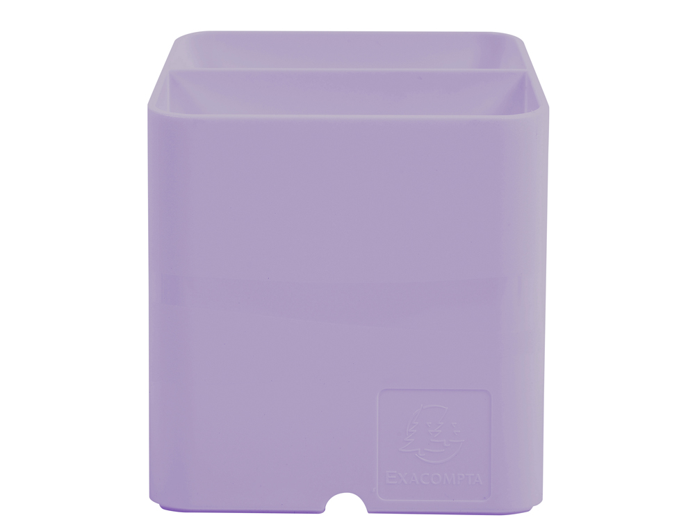 POT A CRAYONS EXACOMPTA PEN-CUBE AQUAREL 2            COMPARTIMENTS COLORIS MAUVE