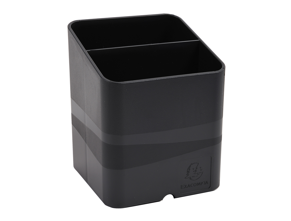 POT A CRAYONS EXACOMPTA PEN-CUBE MAGNETIQUE 2         COMPARTIMENTS COLORIS NOIR
