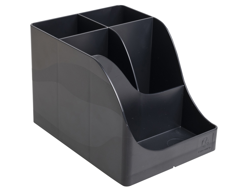 POT A CRAYONS EXACOMPTA PEN-WAVE NEO DECO 5           COMPARTIMENTS COLORIS NOIR