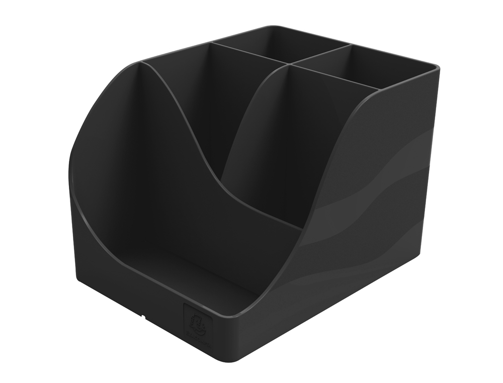 POT A CRAYONS EXACOMPTA PEN-WAVE NEO DECO 5           COMPARTIMENTS COLORIS NOIR