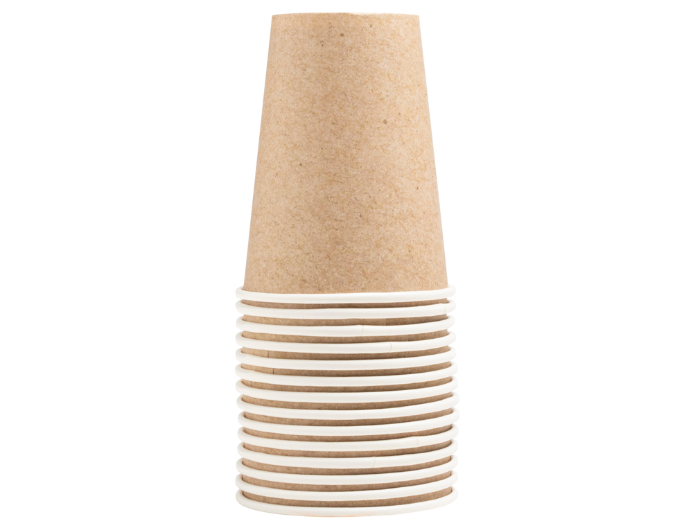 GOBELET EXACOMPTA CARTON 20CL COLORIS KRAFT PAQUET 15       UNITES