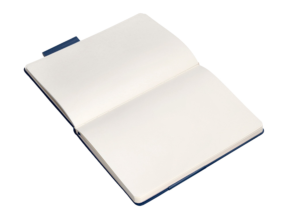 CARNET FERMETURE ELASTIQUE ANTARTIK NOTES COUVERTURE RIGIDE A4 PAPIER UNI IVOIRE 100 FEUILLES 80GR FSC BLEU MARINE
