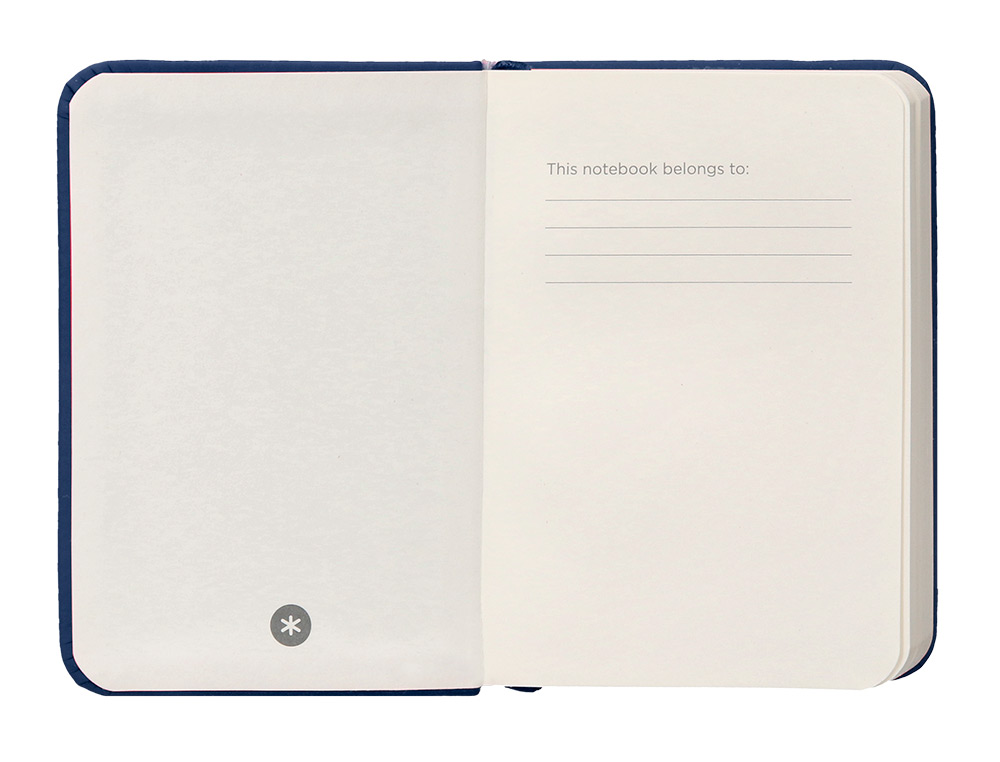 CARNET FERMETURE ELASTIQUE ANTARTIK NOTES COUVERTURE     RIGIDE A7 PAPIER UNI IVOIRE 80FEUILLES 80GR FSC BLEU MARINE
