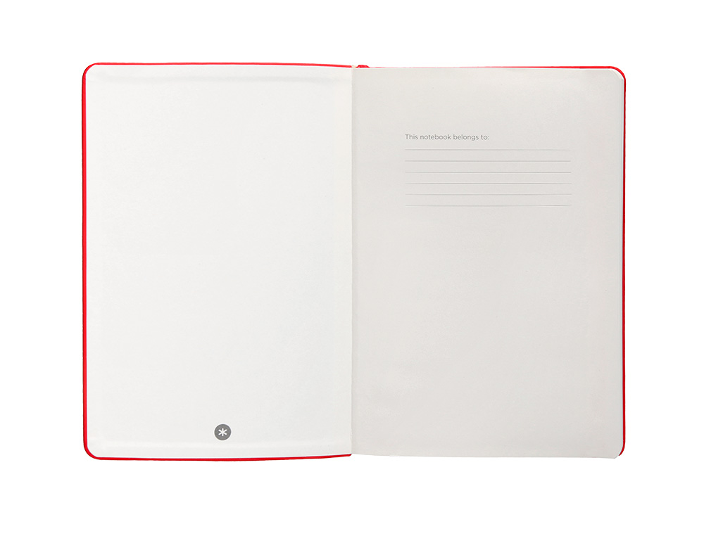CARNET FERMETURE ELASTIQUE ANTARTIK NOTES COUVERTURE RIGIDE A4 PAPIER UNI IVOIRE 100 FEUILLES 80GR FSC COLORIS ROUGE