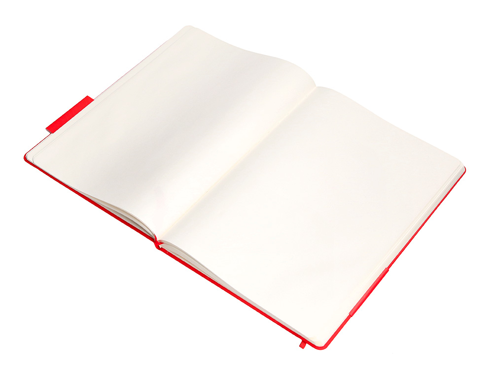 CARNET FERMETURE ELASTIQUE ANTARTIK NOTES COUVERTURE RIGIDE A4 PAPIER UNI IVOIRE 100 FEUILLES 80GR FSC COLORIS ROUGE