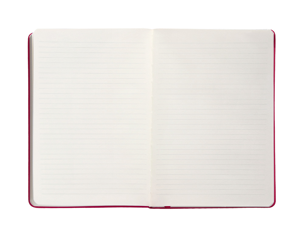 CARNET FERMETURE ELASTIQUE ANTARTIK NOTES COUVERTURE     RIGIDE A4 LIGNE 100 FEUILLES  80GR FSC COLORIS FRAMBOISE
