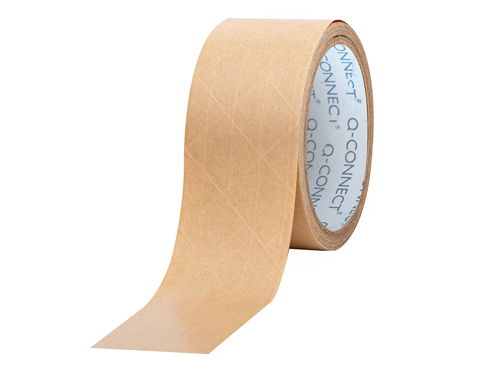 RUBAN ADHESIF Q-CONNECT POUR EMBALLAGE KRAFT RENFORCE      50MX50MM