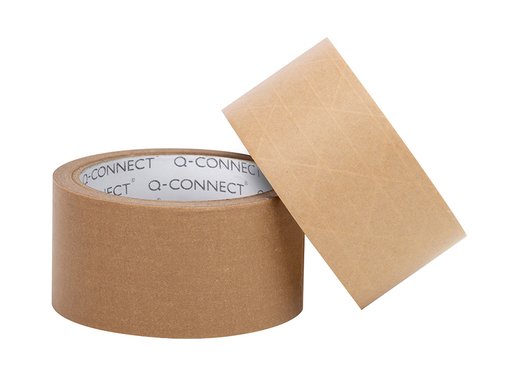 RUBAN ADHESIF Q-CONNECT POUR EMBALLAGE KRAFT RENFORCE      50MX50MM