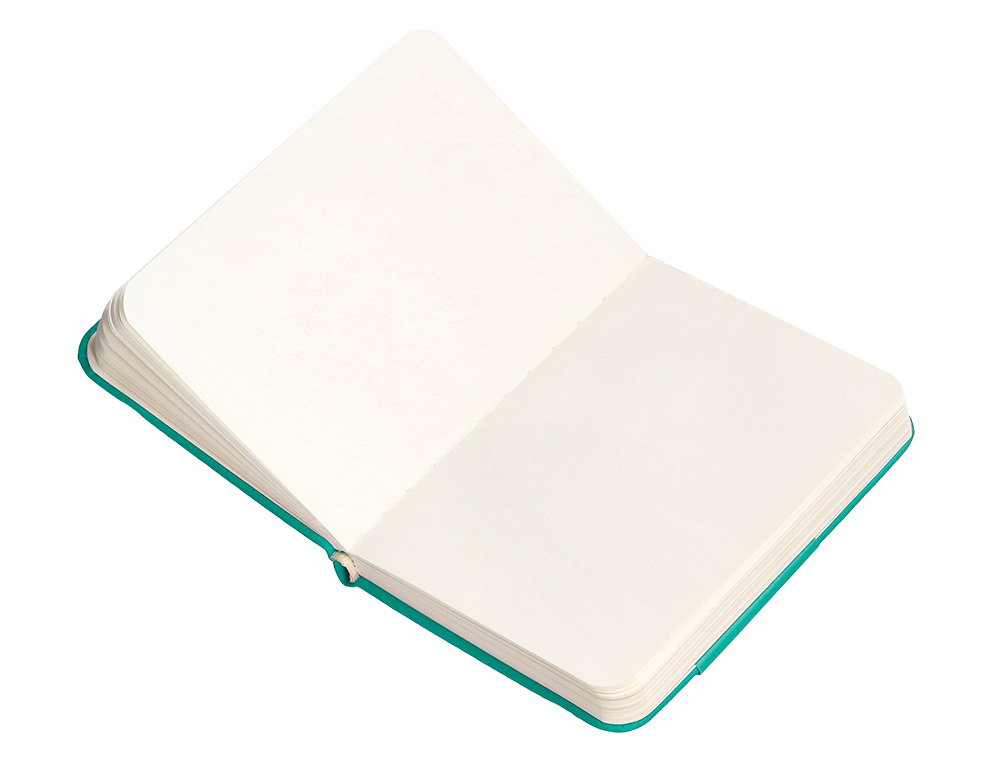 CARNET FERMETURE ELASTIQUE ANTARTIK NOTES COUVERTURE RIGIDE A7 PAPIER UNI IVOIRE 80 FEUILLES 80GR FSC VERT MENTHE