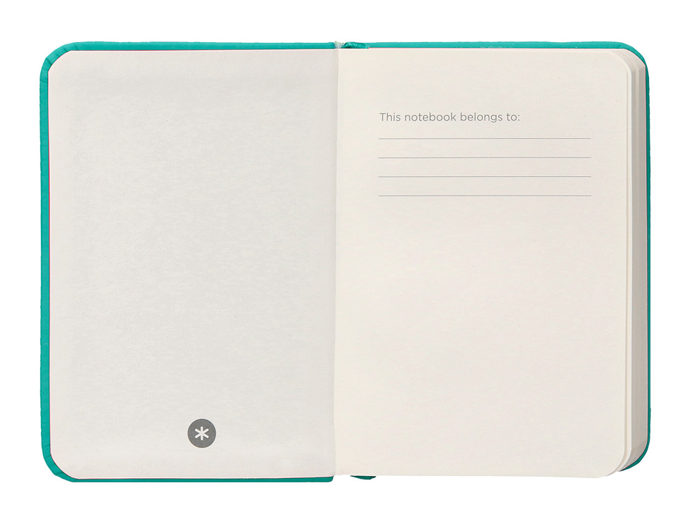 CARNET FERMETURE ELASTIQUE ANTARTIK NOTES COUVERTURE RIGIDE A7 PAPIER UNI IVOIRE 80 FEUILLES 80GR FSC VERT MENTHE