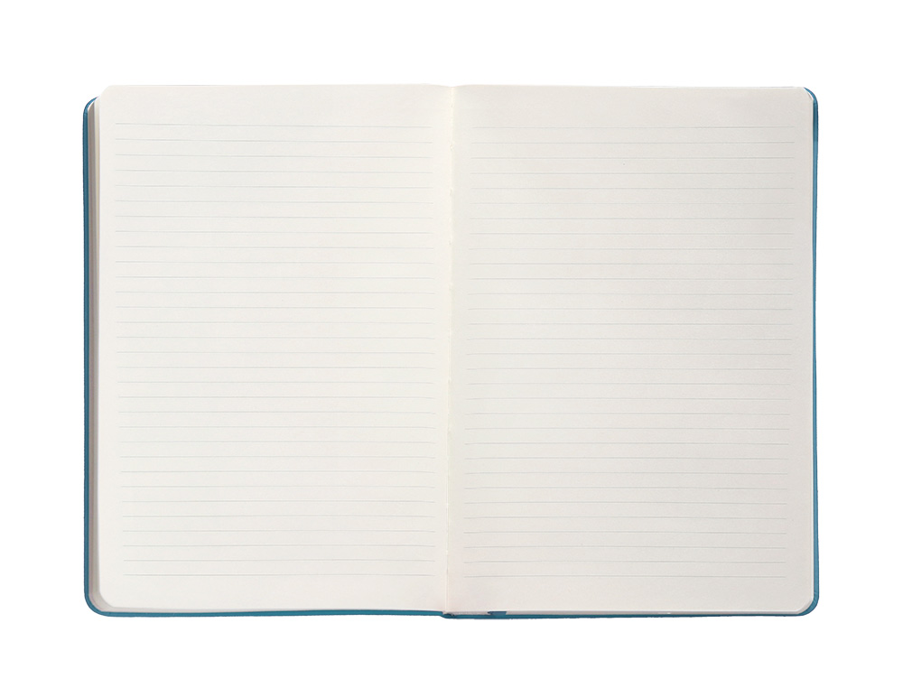 CARNET FERMETURE ELASTIQUE ANTARTIK NOTES COUVERTURE     RIGIDE A4 LIGNE 100 FEUILLES  80GR FSC COLORIS BLEU CIEL