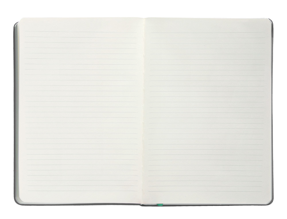 CARNET FERMETURE ELASTIQUE TURQUOISE ANTARTIK NOTES COUVERTURE RIGIDE A5 LIGNE 100FEUILLES 80GR FSC COLORIS GRIS