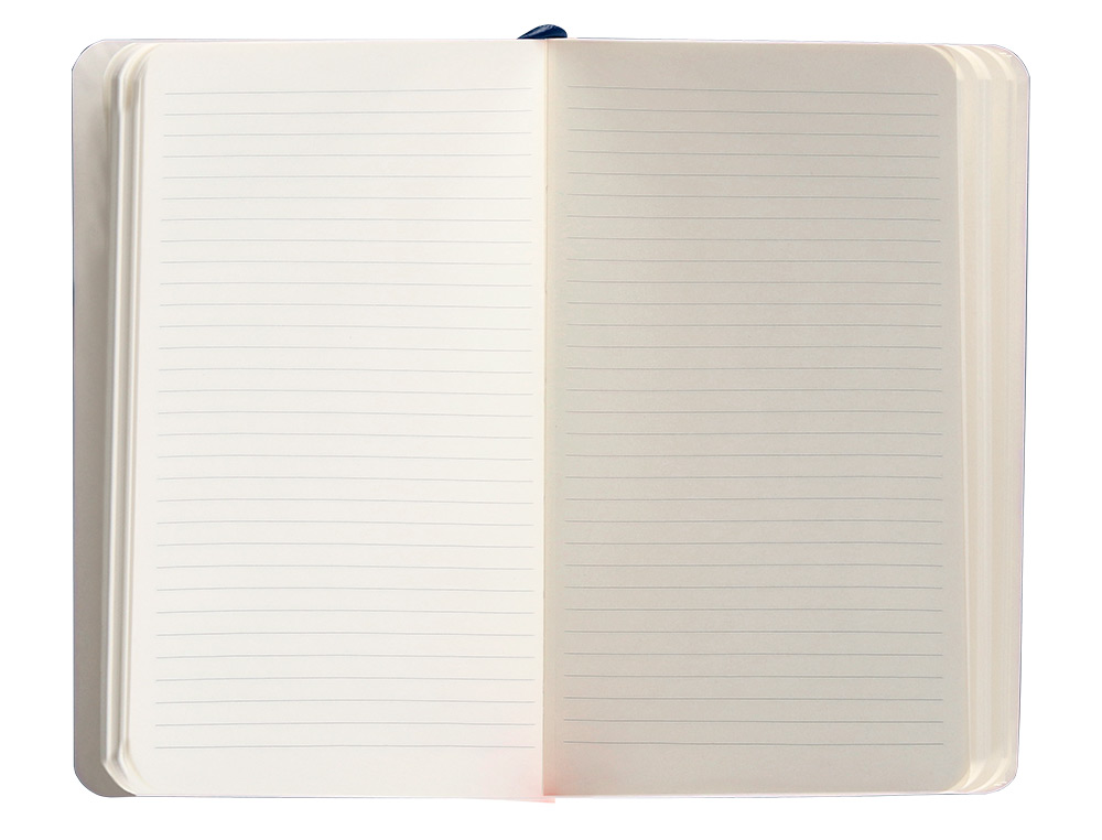 CARNET FERMETURE ELASTIQUE ANTARTIK NOTES COUVERTURE SOUPLE A6 LIGNE 100 FEUILLES 80GR FSC COLORIS BLEU MARINE