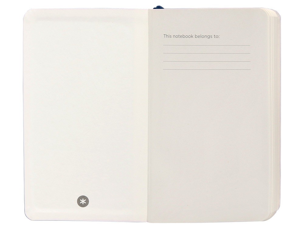 CARNET FERMETURE ELASTIQUE ANTARTIK NOTES COUVERTURE SOUPLE A6 LIGNE 100 FEUILLES 80GR FSC COLORIS BLEU MARINE