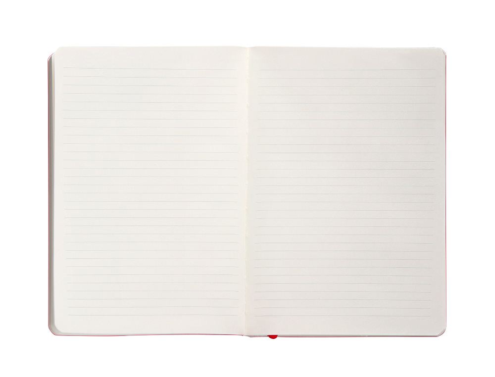 CARNET FERMETURE ELASTIQUE ANTARTIK NOTES COUVERTURE     SOUPLE A5 LIGNE 100 FEUILLES  80GR FSC COLORIS ROUGE