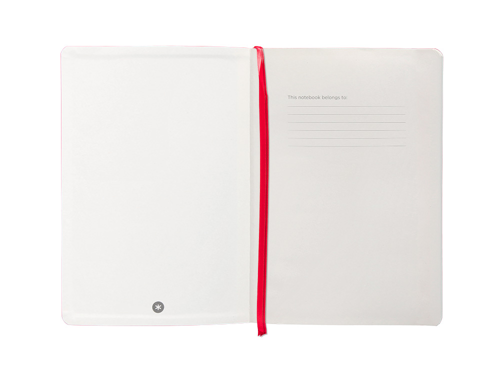 CARNET FERMETURE ELASTIQUE ANTARTIK NOTES COUVERTURE     SOUPLE A5 LIGNE 100 FEUILLES  80GR FSC COLORIS ROUGE