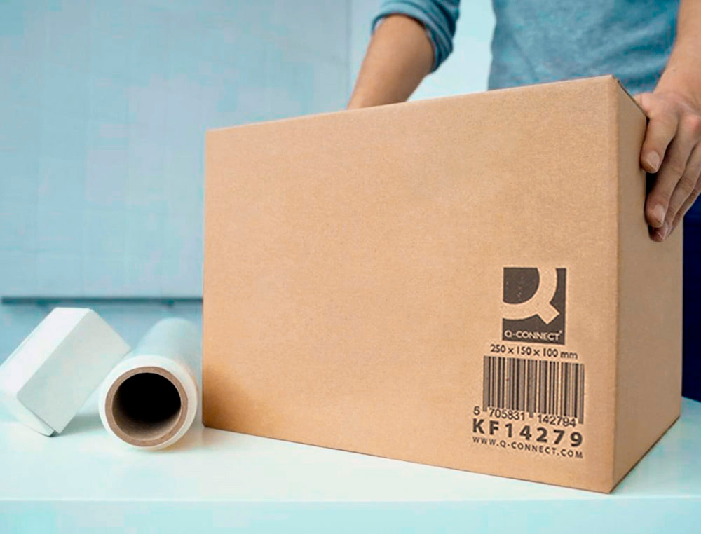 CAISSE AMERICAINE Q-CONNECT CARTON RECYCLE CANNELURE 5MM  250X150X100MM