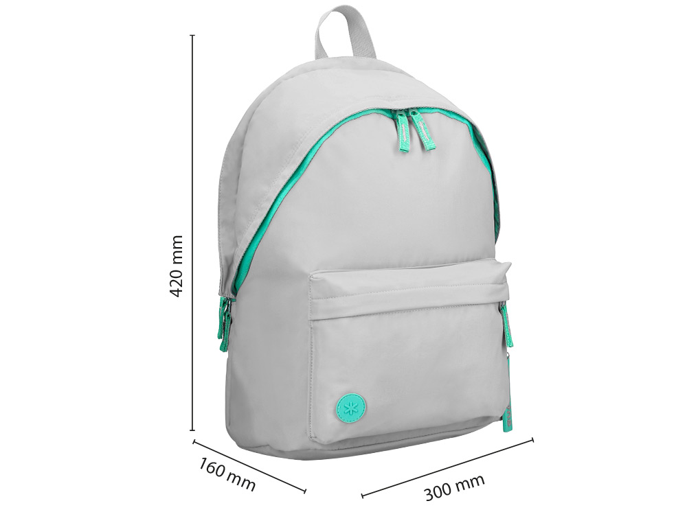 SAC A DOS ANTARTIK 1 COMPARTIMENT MODELE BASIC     PACK 20L 420X160X300MM        COLORIS GRIS CLAIR