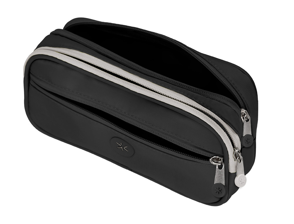 FOURRE-TOUT ANTARTIK RECTANGULAIRE 2 COMPARTIMENTS MODELE FUISION FLEX           100X60X220MM COLORIS NOIR