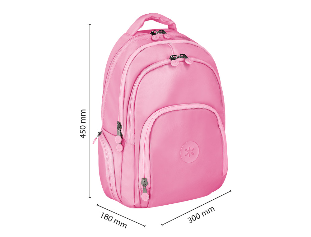 SAC A DOS ANTARTIK 4 COMPARTIMENTS MODELE FUSION   FLEX 19L 450X180X300MM COLORISROSE