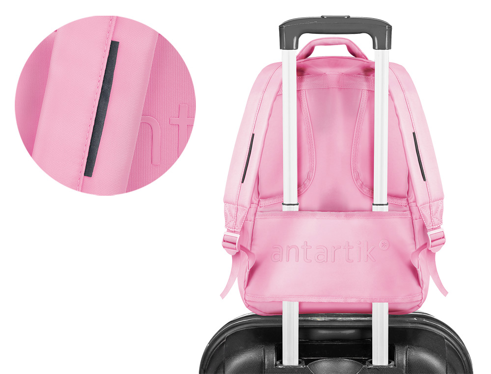 SAC A DOS ANTARTIK 4 COMPARTIMENTS MODELE FUSION   FLEX 19L 450X180X300MM COLORISROSE