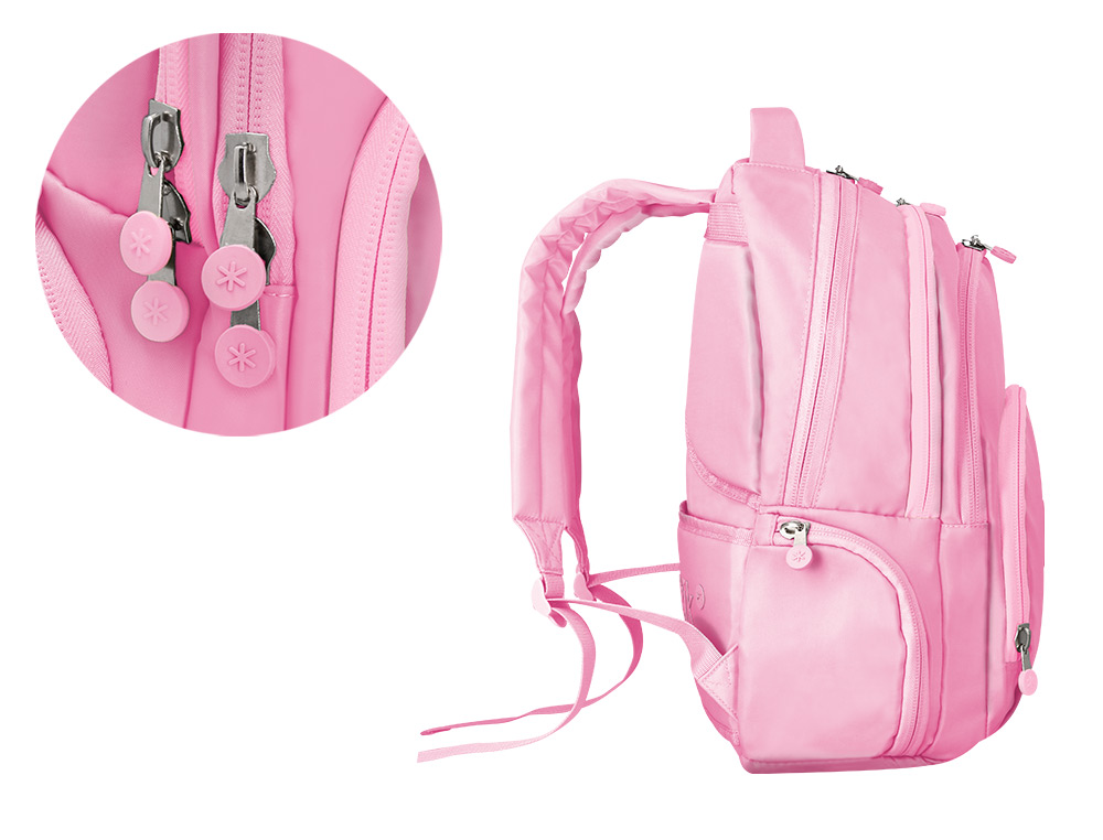 SAC A DOS ANTARTIK 4 COMPARTIMENTS MODELE FUSION   FLEX 19L 450X180X300MM COLORISROSE