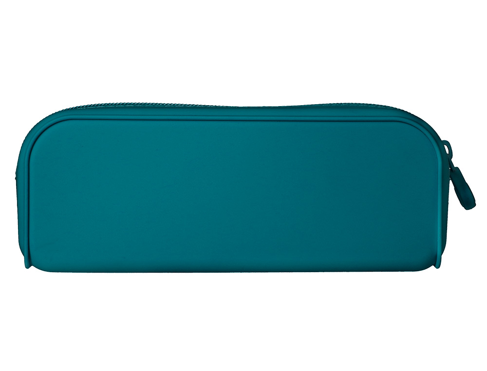 FOURRE-TOUT ANTARTIK RECTANGULAIRE 1 COMPARTIMENT  EN SILICONE MODELE PRISMA     185X50X75MM COLORIS TURQUOISE
