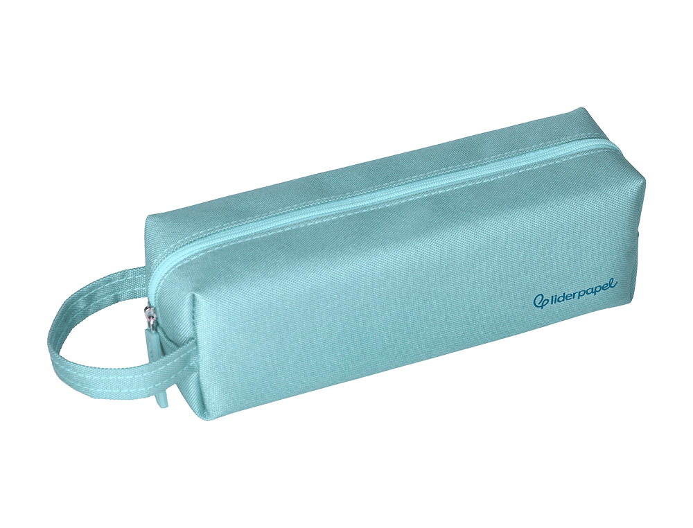 FOURRE-TOUT LIDERPAPEL 1 COMPARTIMENT AVEC ANSE 21X7CM COLORIS BLEU CELESTE