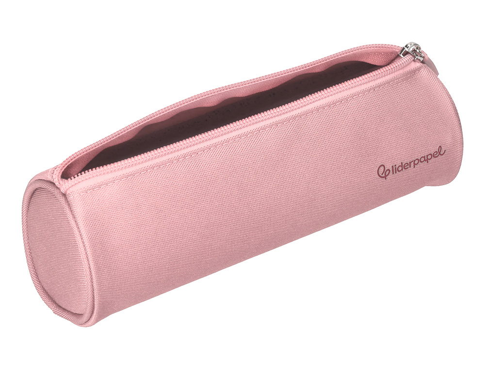 FOURRE-TOUT LIDERPAPEL ROND 21X7CM COLORIS ROSE