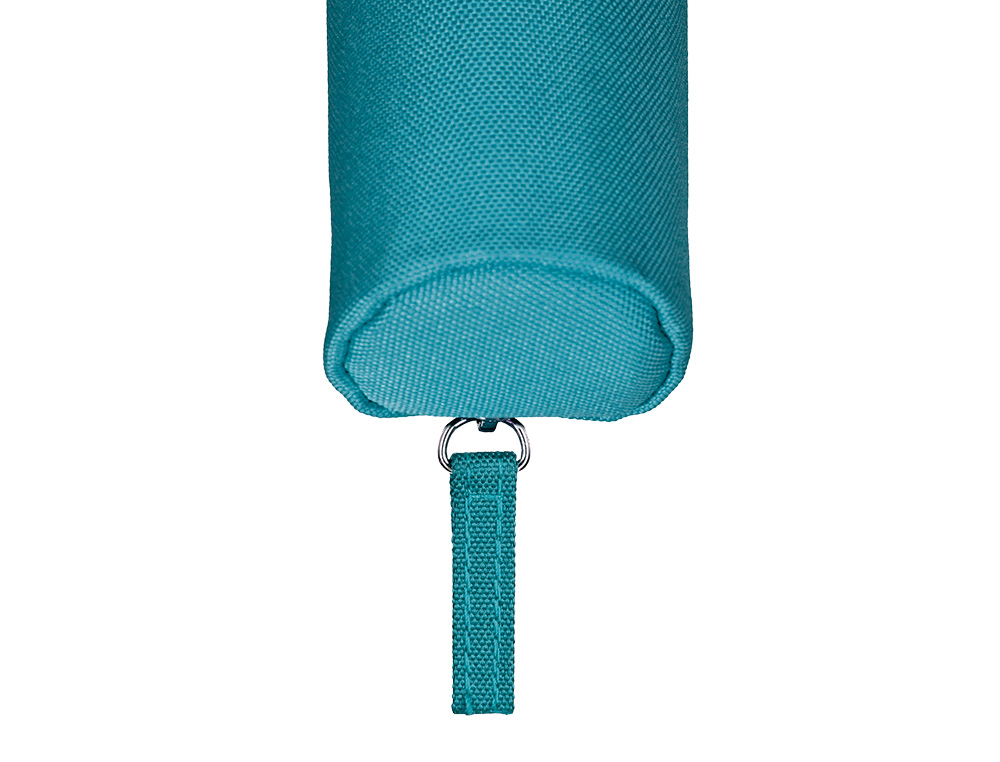 FOURRE-TOUT LIDERPAPEL ROND MINCE 22X4,5CM COLORIS BLEU CANARD