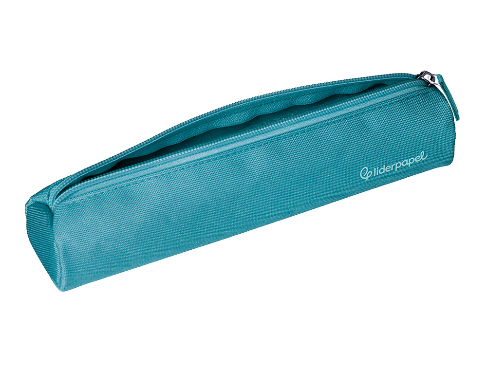 FOURRE-TOUT LIDERPAPEL ROND MINCE 22X4,5CM COLORIS BLEU CANARD