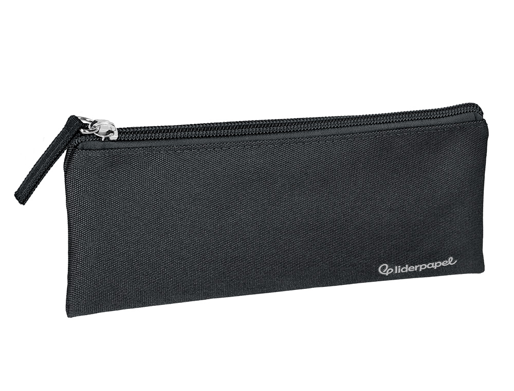 FOURRE-TOUT LIDERPAPEL PLAT 1 COMPARTIMENT 20X10CM COLORIS NOIR