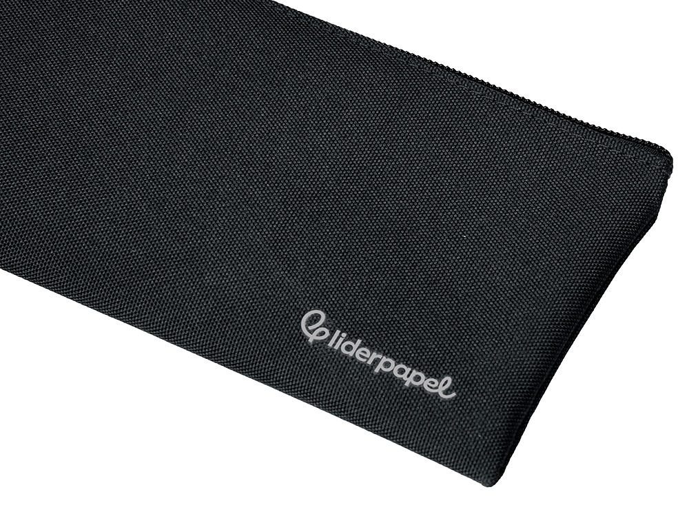 FOURRE-TOUT LIDERPAPEL PLAT 1 COMPARTIMENT 20X10CM COLORIS NOIR