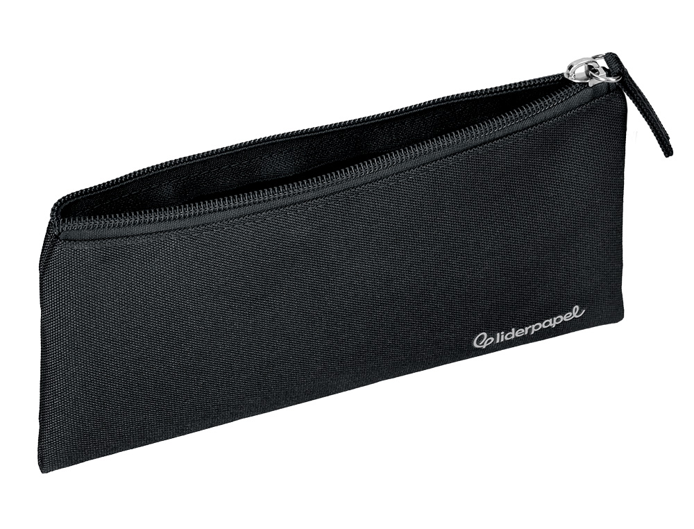 FOURRE-TOUT LIDERPAPEL PLAT 1 COMPARTIMENT 20X10CM COLORIS NOIR