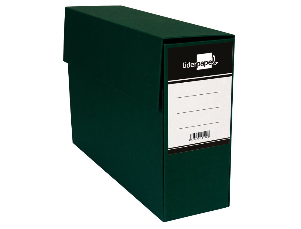 BOITE DE TRANSFERT LIDERPAPEL AVEC TRIEUR SUR L'OUVERTURE   LATERALE DOS 110MM            380X110X260MM COLORIS VERT