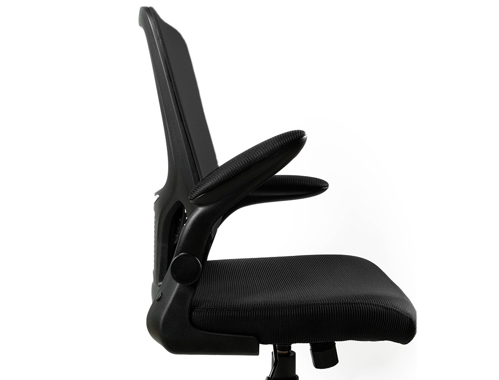 CHAISE OPERATEUR Q-CONNECT ALBA MAILLE BASE METALLIQUE HAUT MAX 1110 LARG 610 PROF 580MM ROUES PREMIUM COLORIS NOIR