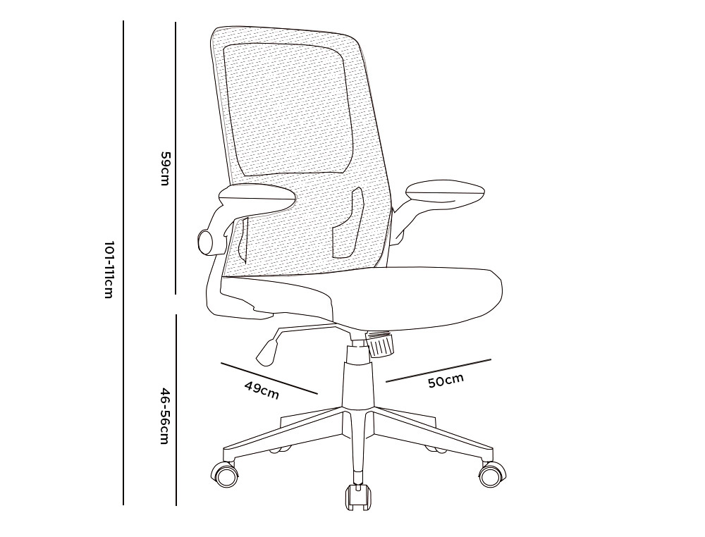 CHAISE OPERATEUR Q-CONNECT ALBA MAILLE BASE METALLIQUE HAUT MAX 1110 LARG 610 PROF 580MM ROUES PREMIUM COLORIS NOIR