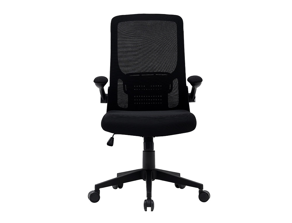 CHAISE OPERATEUR Q-CONNECT ALBA MAILLE BASE METALLIQUE HAUT MAX 1110 LARG 610 PROF 580MM ROUES PREMIUM COLORIS NOIR