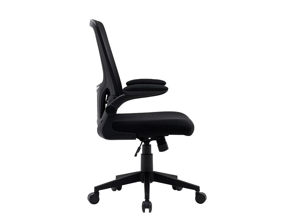 CHAISE OPERATEUR Q-CONNECT ALBA MAILLE BASE METALLIQUE HAUT MAX 1110 LARG 610 PROF 580MM ROUES PREMIUM COLORIS NOIR