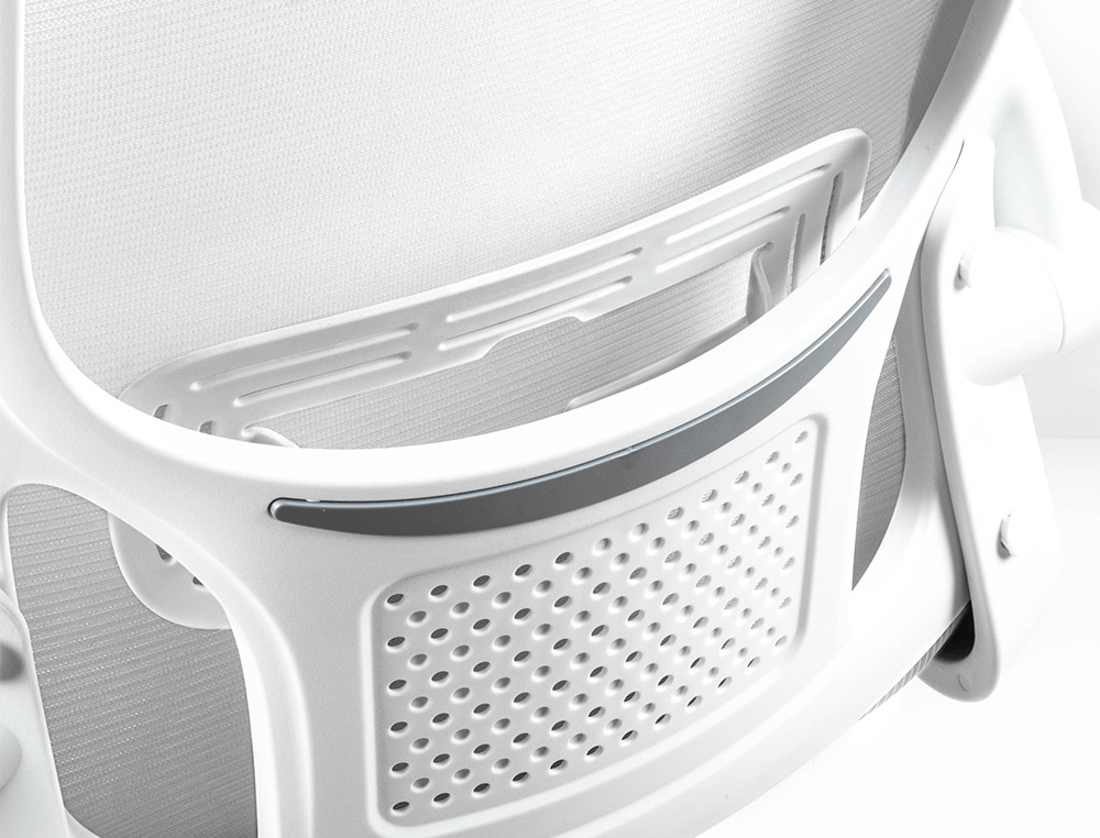 CHAISE OPERATEUR Q-CONNECT ALBA MAILLE BASE METALLIQUE HAUT MAX 1110 LARG 610 PROF 580MM ROUES PREMIUM COLORIS BLANC