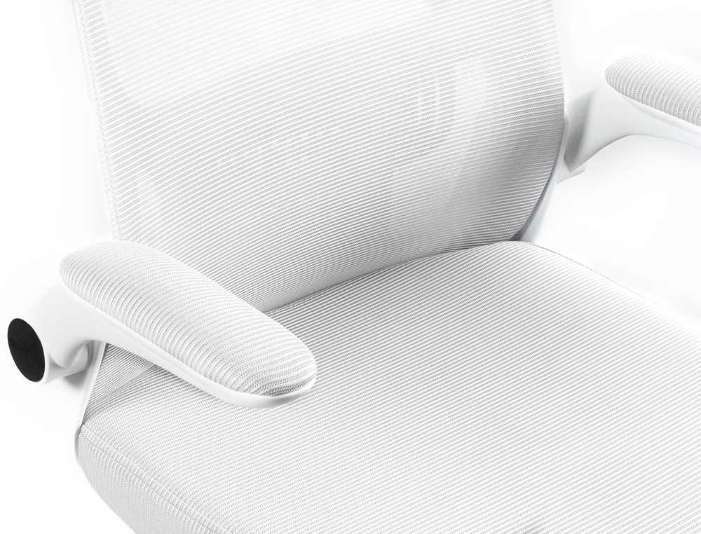 CHAISE OPERATEUR Q-CONNECT ALBA MAILLE BASE METALLIQUE HAUT MAX 1110 LARG 610 PROF 580MM ROUES PREMIUM COLORIS BLANC