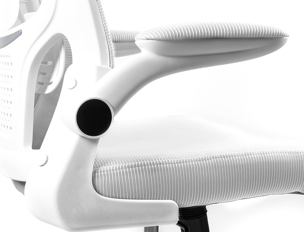 CHAISE OPERATEUR Q-CONNECT ALBA MAILLE BASE METALLIQUE HAUT MAX 1110 LARG 610 PROF 580MM ROUES PREMIUM COLORIS BLANC