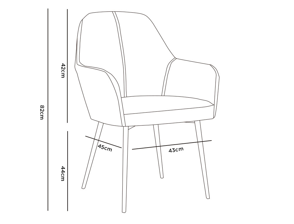 CHAISE CONFIDENT Q-CONNECT SIEMIONE BASE METALLIQUE HAUT MAX 820 LARG 570 PROF 580 COLORIS GRIS CLAIR