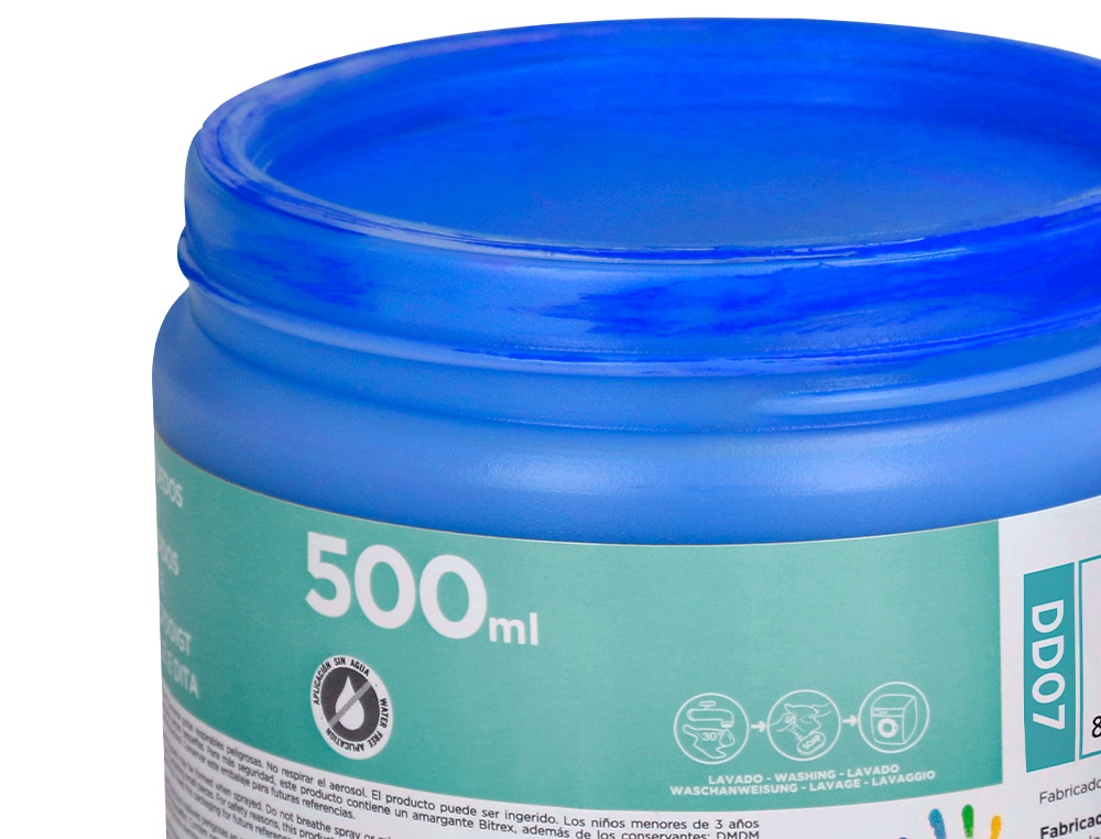 PEINTURE AU DOIGT LIDERPAPEL FLACON 500 ML COLORIS BLEU